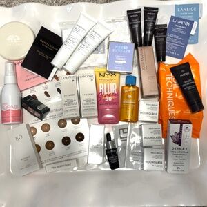 New 32 pc deluxe travel designer beauty box Lancome derma e kopari aveda laneige